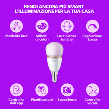 Carica l'immagine nel visualizzatore di Gallery, Philips Smart Lighting, Lampadina LED smart P45 E14