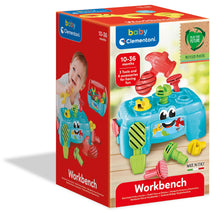 Carica l'immagine nel visualizzatore di Gallery, Clementoni - Banchetto Svita Avvita, Gioco per Bambini con Martello, Cacciavite e Chiave Inglese, 6 Accessori, Cassetta 