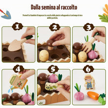Carica l'immagine nel visualizzatore di Gallery, HERSITY Giochi Legno per Bambini 2 anni, Verdure Giocattolo Fattoria Gioco