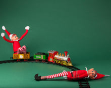 Carica l'immagine nel visualizzatore di Gallery, Toyland® Elves Behavin Badly - Set di 2-12 pollici Elfo Ragazza e Elfo Ragazzo Peluche con Gambe Lunghe, Corpo Morbido e Testa in Vinile - Novità Giocattoli Natalizi