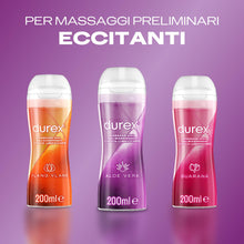 Carica l&#39;immagine nel visualizzatore di Gallery, Durex Massage 2 in 1 Aloe Vera, Lubrificante Sessuale Intimo, Adatto anche per Rapporti Intimi e Massaggi, Gel Lubrificante a Base d&#39;Acqua, Formato Convenienza, 200 ml