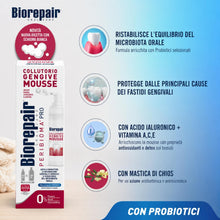 Carica l'immagine nel visualizzatore di Gallery, Biorepair, Peribioma PRO Collutorio Gengive Mousse, Lenitiva, 200 ml