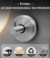 Carica l'immagine nel visualizzatore di Gallery, 2 Ganci Ventosa 304 Acciaio Inossidabile Extra Forte, Appendini per Asciugamani Bagno e Cucina Senza Fori, Ganci Ventosa