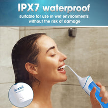 Carica l'immagine nel visualizzatore di Gallery, Idropulsore Dentale Portatile, Irrigatore Orale Professionale 4 Modalità e 5 Ugelli di Ricambio con rotazione di 360 °, Ricaricabile USB, IPX7 Impermeabile, Adatto a viaggio e a casa