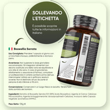 Carica l'immagine nel visualizzatore di Gallery, Boswellia Serrata WeightWorld, 180 Capsule Vegane (per 6 Mesi) da 2000mg