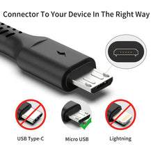 Carica l'immagine nel visualizzatore di Gallery, PEAKLIFT Cavo Micro USB Corto [5Pezzi 30cm], Cavo USB Micro USB 0.3m Android Trasferimento Dati e Ricarica Rapida Compat