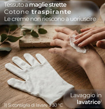 Carica l'immagine nel visualizzatore di Gallery, Guanti cotone dermatologici, cura mani [Dermatest: eccellente], bianchi
