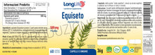 Carica l'immagine nel visualizzatore di Gallery, LongLife® Equiseto 500mg | Integratore titolato al 7% in silice | Benessere di unghie e capelli | Drenaggio dei liquidi 