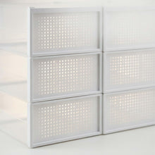 Carica l'immagine nel visualizzatore di Gallery, Relaxdays Set 6 Scatole di Plastica per Scarpe fino al N. 48, Scarpiera con Box Impilabili, Shoe Organizer, Trasparenti