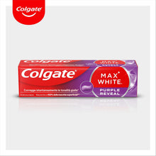 Carica l'immagine nel visualizzatore di Gallery, Colgate Dentifricio Sbiancante Max White Purple Reveal 4 Confezioni da 75 ml I Per Denti Bianchi I Sicuro Per Lo Smalto I Contiene Fluoro I Sbiancamento denti I Bianco naturale