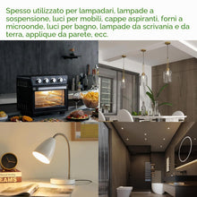 Carica l'immagine nel visualizzatore di Gallery, Lampadine alogene G9, lampadina 220 V 40 W, lampadina a capsula trasparente a 2 pin, lampadine dimmerabili a luce bianca