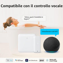 Carica l'immagine nel visualizzatore di Gallery, SwitchBot IP65 Igrometro Termometro da Esterno, 100m Portata Bluetooth, Termoigrometro da Interno, Sensore di Rugiada/VP