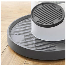 Carica l'immagine nel visualizzatore di Gallery, 22cm Rullo per Piante Rotondo, Rullo per Piante in Plastica, Sottovaso con Ruote, con 4 Ruote Universali, Portata 75 kg,
