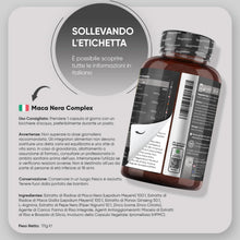 Carica l'immagine nel visualizzatore di Gallery, Maca Peruviana, 180 Capsule Vegane, 1 al Giorno (6 Mesi), Estratto 100:1