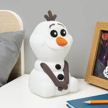 Carica l'immagine nel visualizzatore di Gallery, Paladone - Lampada Olaf di Frozen in morbido silicone, senza fili, ricaricabile, decorazione per camera da letto, per ba