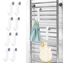 Carica l'immagine nel visualizzatore di Gallery, 8 Pezzi Ganci Termoarredo, Appendini per Termoarredo, Gancio per Radiatore in Plastica, Gancio per Scaldasalviette, Ganc