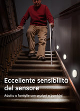 Carica l'immagine nel visualizzatore di Gallery, Homelist Luci notturne con rilevatore di movimento, ricaricabili, 6 pezzi