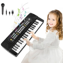 Carica l'immagine nel visualizzatore di Gallery, Pianola Bambini 37 Tasti, Tastiera Musicale Pianoforte con Microfono