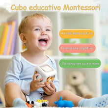 Carica l'immagine nel visualizzatore di Gallery, Loyzico Cubo Occupato 6 in 1, Giocattoli per Bambini per Bambine di 1 Anno, Giochi Sensoriali Montessori, Giocattoli da Viaggio per Bambini da 1 a 3 Anni, Regali per Bambini da 12 Mesi in su