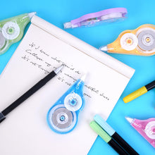 Carica l&#39;immagine nel visualizzatore di Gallery, Jewan Bianchetto a Nastro,10 Pezzi Correttore a Nastro,12m x 5 mm Cancellina Nastro,Correction Tape con Cappuccio Protettivo per Bambini Studenti Ufficio Scuola Casa