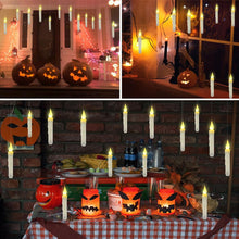 Carica l'immagine nel visualizzatore di Gallery, Candele galleggianti 12 Pezzi, Candela sospesa LED, Candele a Sospensione telecomandate, Candele Decorative di Halloween