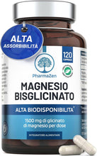 Carica l'immagine nel visualizzatore di Gallery, Magnesio Bisglicinato 1500mg con Vitamina B6 – Supporta Stress e Stanchezza