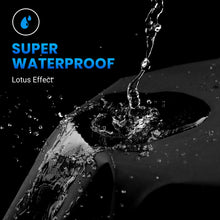 Carica l'immagine nel visualizzatore di Gallery, Favoto Telo coprimoto impermeabile per esterno Resistente a Acqua, Polvere, Pioggia, Vento, Escrementi di Uccelli Telo per Moto con strisce riflettenti Nero 245cmx102cmx122cm