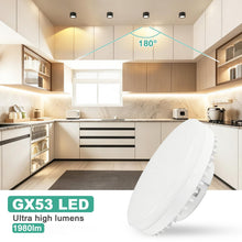 Carica l'immagine nel visualizzatore di Gallery, KYOTECH Lampadina LED GX53 Bianco Caldo 2700K, 9W Sostituisce 90W, 2 Pezzi