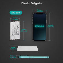 Carica l'immagine nel visualizzatore di Gallery, REYLAX Trasformatore LED 24V, Alimentatore 30W 1.25A, AC 220V to DC