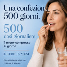 Carica l'immagine nel visualizzatore di Gallery, Vitamina D3+K2 (Dura 1 anno e 4 mesi) 500 Microcompresse – ELETTO PRODOTTO DELL’ANNO 2026 - Senza Biossido di Silice, Vitamina D3 2000 UI a Compressa – Vitamina K2 MK7 All-Trans Active Pro Vitaminact