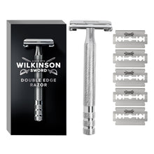 Carica l'immagine nel visualizzatore di Gallery, Wilkinson Sword - Rasoio The Edger - Confezione con 1 manico e 5 lame di ricarica