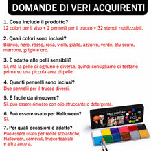 Carica l'immagine nel visualizzatore di Gallery, Truccabimbi Halloween Make Up 12 Colori Bambini Adulti