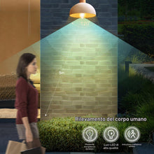 Carica l'immagine nel visualizzatore di Gallery, 5 lampadine LED E27 con sensore di movimento, lampadina LED con sensore di movimento PIR lampada 12W bianco caldo 2700K 