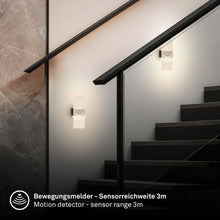 Carica l'immagine nel visualizzatore di Gallery, BRILONER Sticklights - Lampada parete senza fili con rilevatore di movimento, batteria ricaricabile, rimovibile magnetic