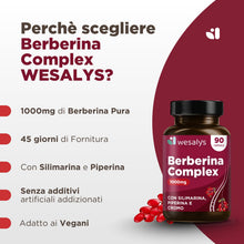 Carica l'immagine nel visualizzatore di Gallery, Berberina 1000mg pura alto dosaggio, Berberina Hcl