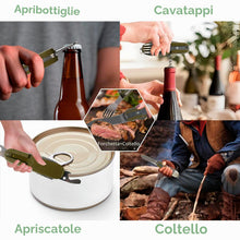 Carica l'immagine nel visualizzatore di Gallery, 7 in 1 Posate Pieghevoli Inox, 2 Pezzi Posate Campeggio Set, Posate da Campeggio, Posate Pieghevoli Campeggio, Posate Pi