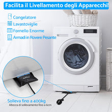 Carica l'immagine nel visualizzatore di Gallery, ESYNiC 2PZ Pompa ad Aria per Finestre Carico massimo di 200KG Cuscini Gonfiabili ad Aria Materiale in TPU con 4 Cunei pe