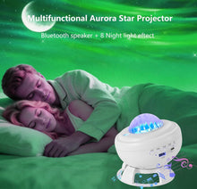 Carica l'immagine nel visualizzatore di Gallery, Proiettore Cielo Stellato – Lampada Aurora LED con Lettore Musicale Bluetooth e 8 Animazioni Realistiche dell’Aurora Bor