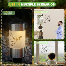 Carica l'immagine nel visualizzatore di Gallery, TaimeiMao 2 pezzi LED luce solare per tomba colomba luci per tomba per esterni, con picchetto da terra luce tombale cand