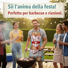 Carica l'immagine nel visualizzatore di Gallery, Grembiule Cucina Divertenti,Partito Grembiule Impermeabile Regalo,Stile infermieristico Cottura Cucina Barbecue,Facile d