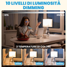 Carica l'immagine nel visualizzatore di Gallery, Lampadine LED Ricaricabili con Telecomando, E27 3 Temperature di Colore Dimmerabile Lampadine Ricaricabili Senza Filo co