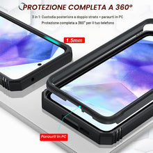 Carica l'immagine nel visualizzatore di Gallery, LeYi Cover per Samsung A55 5G con Vetro Temperato [2 Pack](Nero)