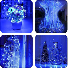 Carica l'immagine nel visualizzatore di Gallery, Luci di Natale 50M 500 LED, Catena Luminosa Filo di Rame Blu Impermeabile Luci Albero di Natale da Esterno Interno Natalizie Decorazioni per Halloween,Festa,Casa, Nozze,Giardino,Matrimonio,Balcone