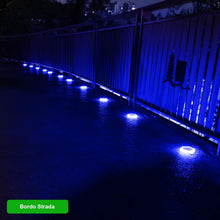 Carica l'immagine nel visualizzatore di Gallery, Faretti Segnapassi 20 LED Solare Esterno, Attaccare al Bordo con Biadesivo