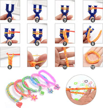 Carica l&#39;immagine nel visualizzatore di Gallery, TONZACK 40 Kit Braccialetti Elastici a Griglia,Più Di 2800 Pezzi Braccialetti Colorati,Regali Di Natale Per Bambini Premium Fai-Da-Te,Con Vari Accessori Perline e Telai,In 32 Colori