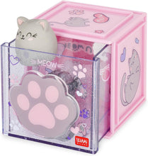 Carica l'immagine nel visualizzatore di Gallery, Legami - Box Componibile da Scrivania Cutie Cubes, Tema Kitty, Organiser da Scrivania, Portaoggetti, Foglio di Adesivi incluso, Impilabile, Multifunzionale, in ABS, 90 x 90 x 100 cm