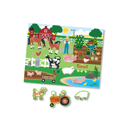 Melissa & Doug | Libro adesivi attacca e stacca bambini | Album stickers animali fattoria, dinosauri, animali marini, savana | Giochi da viaggio creativi per bambini e bambine dai 3 anni in sù