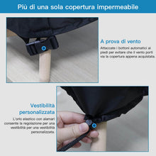 Carica l'immagine nel visualizzatore di Gallery, AWNIC Copertura Sedie Esterno Impermeabile, Antivento e Antipolvere, Resistente ai Raggi UV Copri Sedie da Giardino Telo