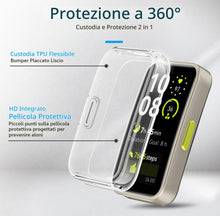 Carica l'immagine nel visualizzatore di Gallery, iVoler 3 Pezzi Cover e Pellicola Protettiva per Huawei Band 10 / Huawei Band 9 / Huawei Band 8, Copertura Completa Custo