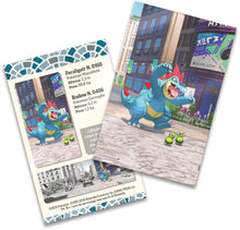 Carica l'immagine nel visualizzatore di Gallery, Pokémon: miniscatola da collezione Luminopoli (Feraligatr e Budew) del GCC Pokémon (2 buste di espansione, 1 carta con l
